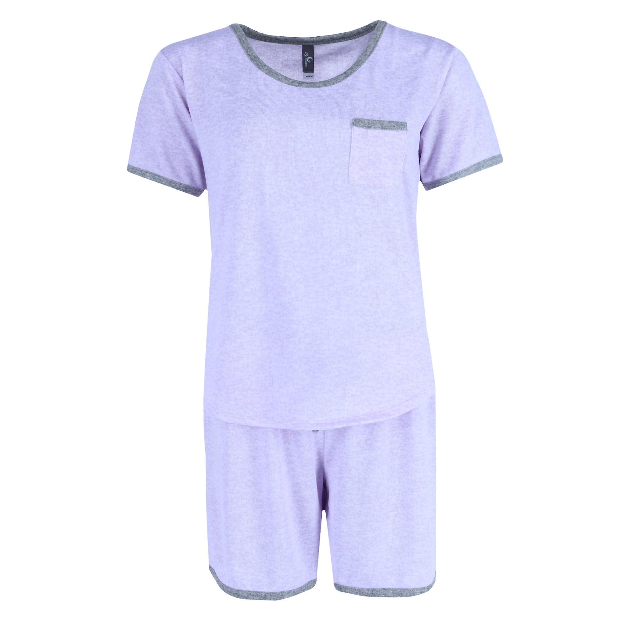 PJ Couture Solid Short Pajama Set (Women)