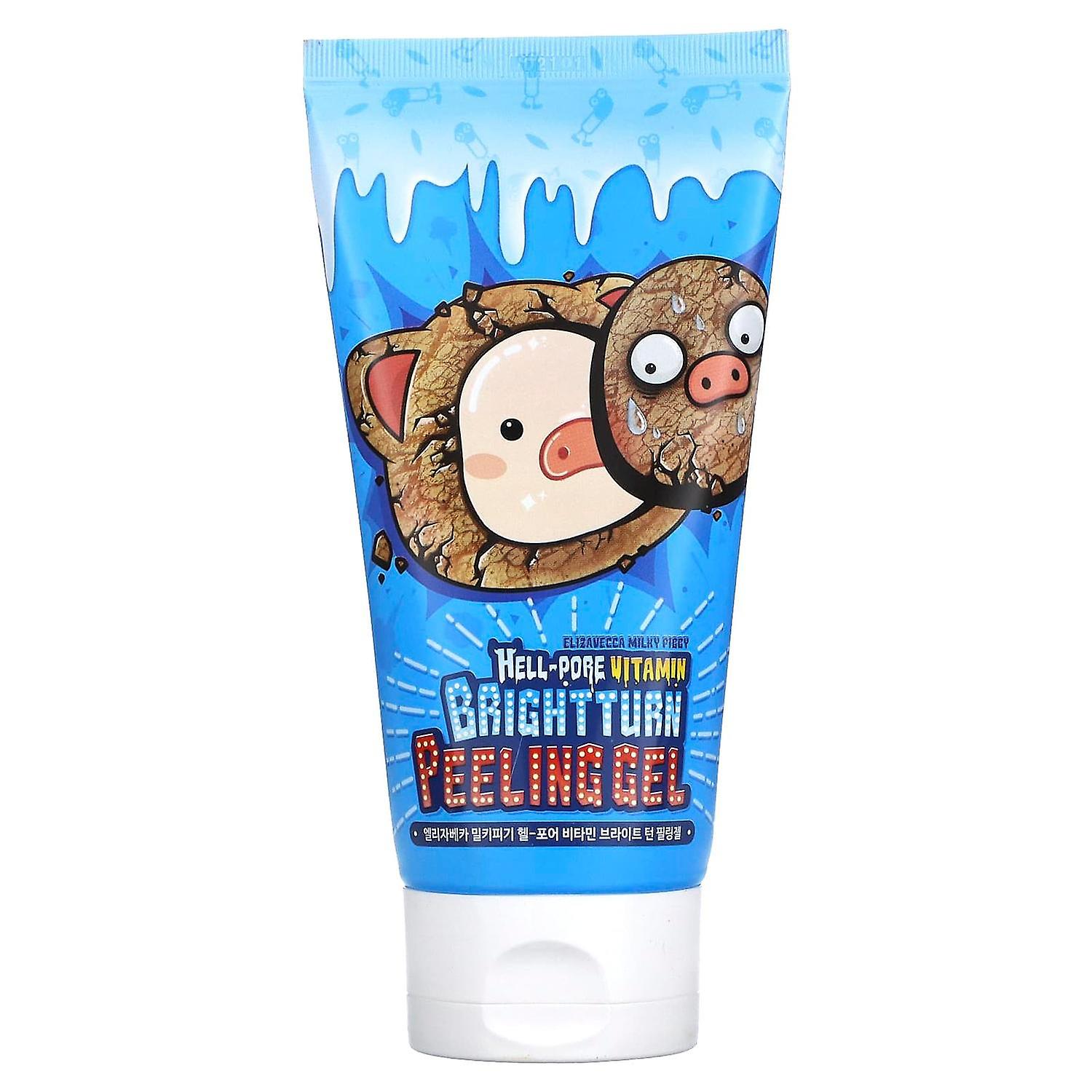 エリザベッカ、ミルキーピギー、ヘルポアビタミンブライトターンピーリングジェル、5.07液量オンス(150 ml)