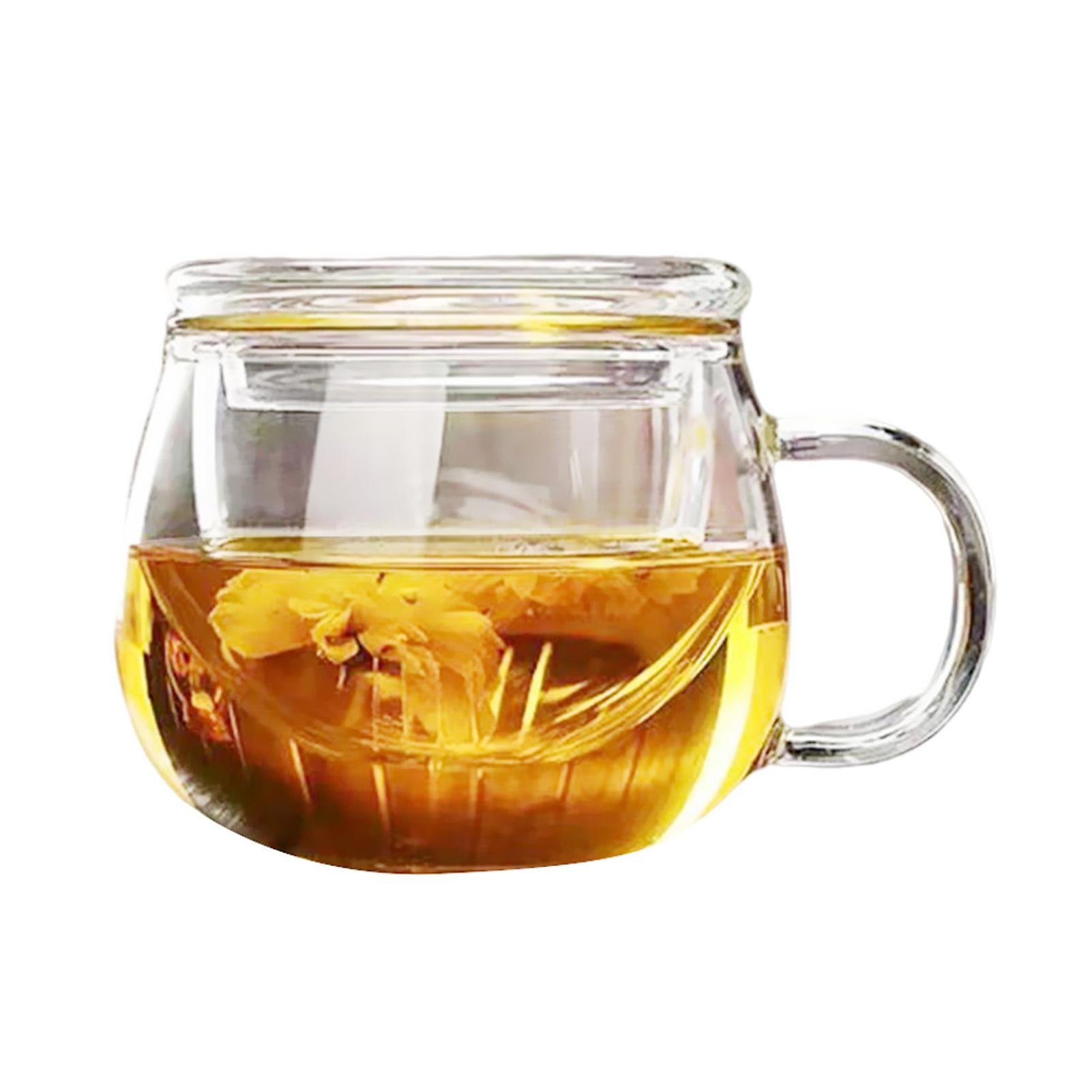 Thickened Transparent Glass Cup With Strainer Glass For Fill With Water Reusable High Temperature Resistance