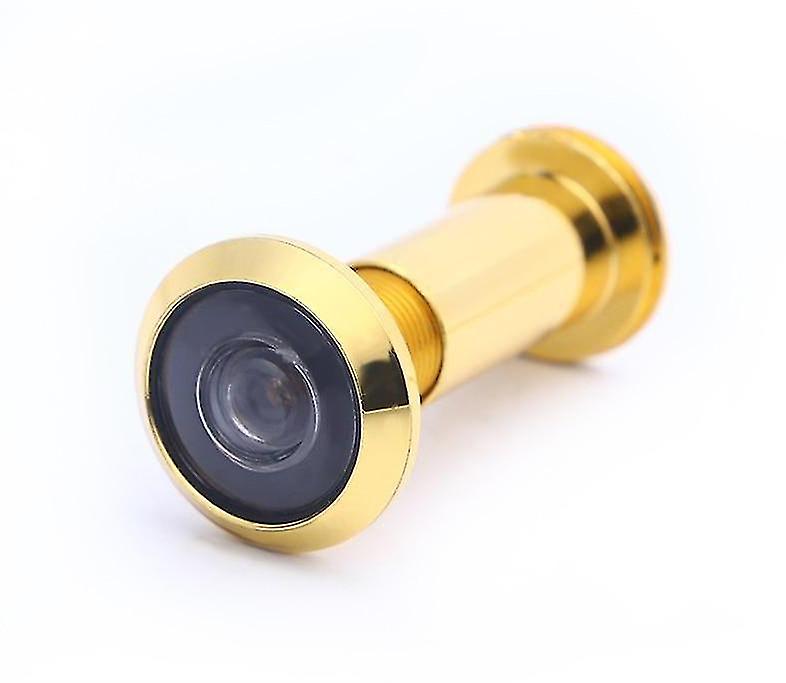Gold cover Door Eye Spy Viewer Wide Angle Security anti theft Peephole