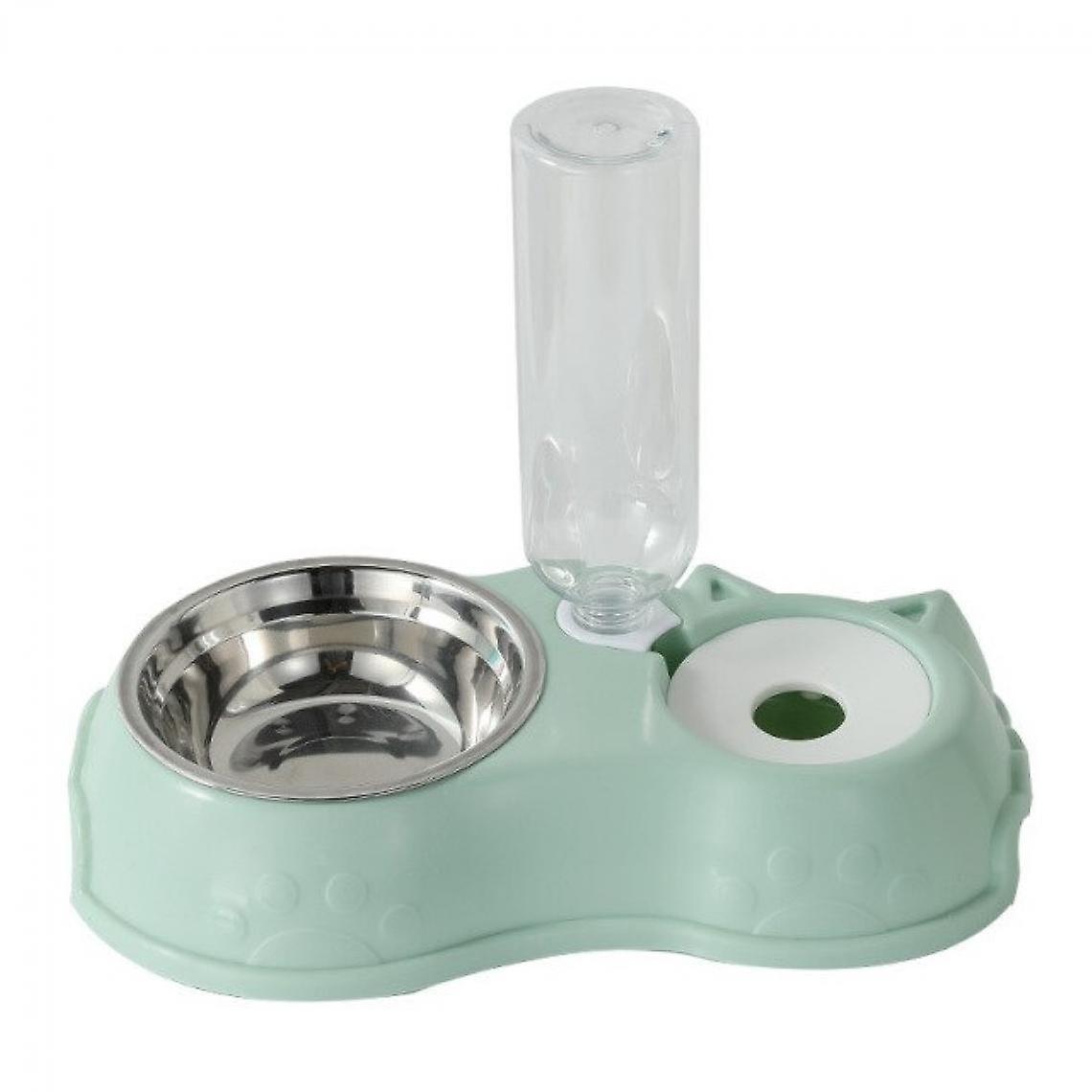 Cat Bowl Risers, Dog Drinkers, Automatic Drinkers, Shock Resistant, Drinking Water Refillers, Kitten Puppy Food Bottles, Pet Supplies(green)