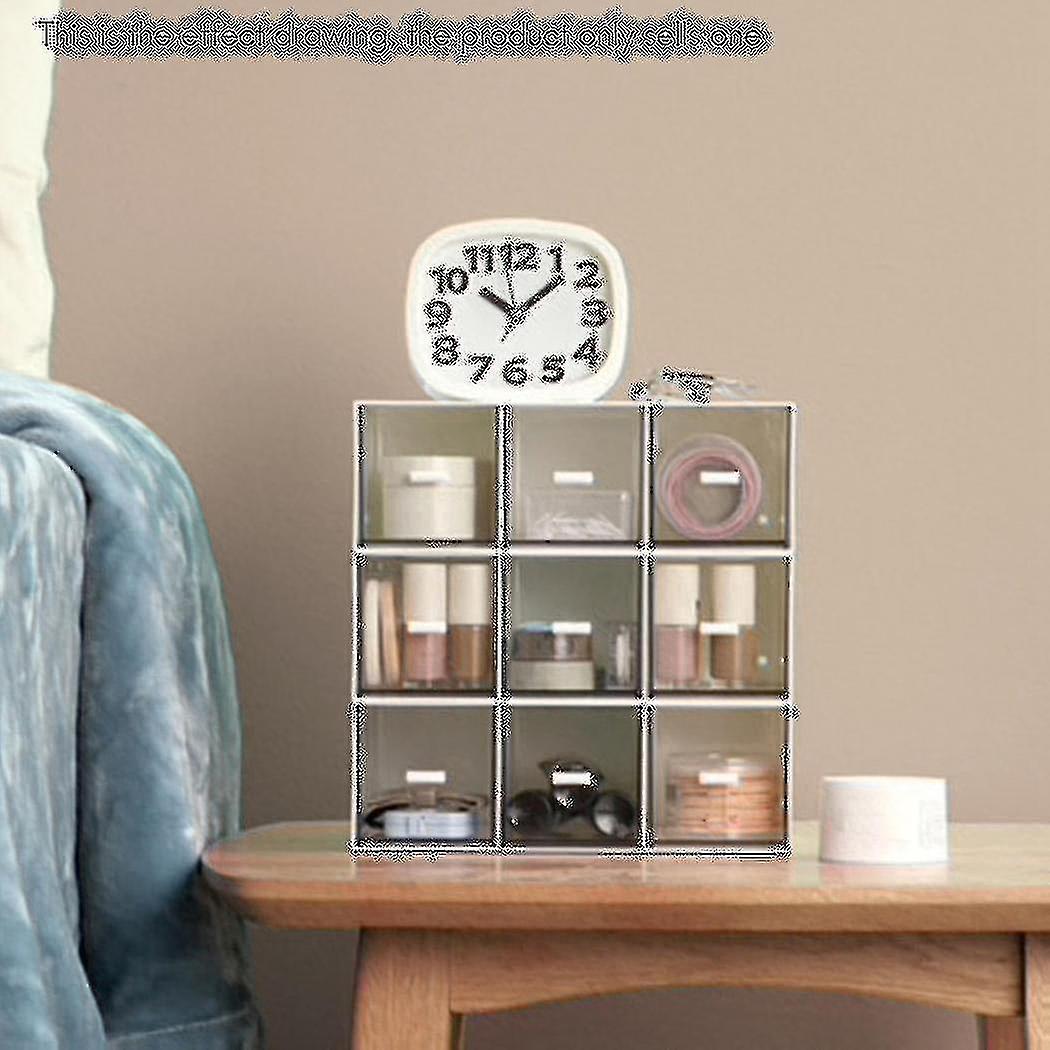 Multi-layer Storage Box Desktop Storage Box Container Coral Pink