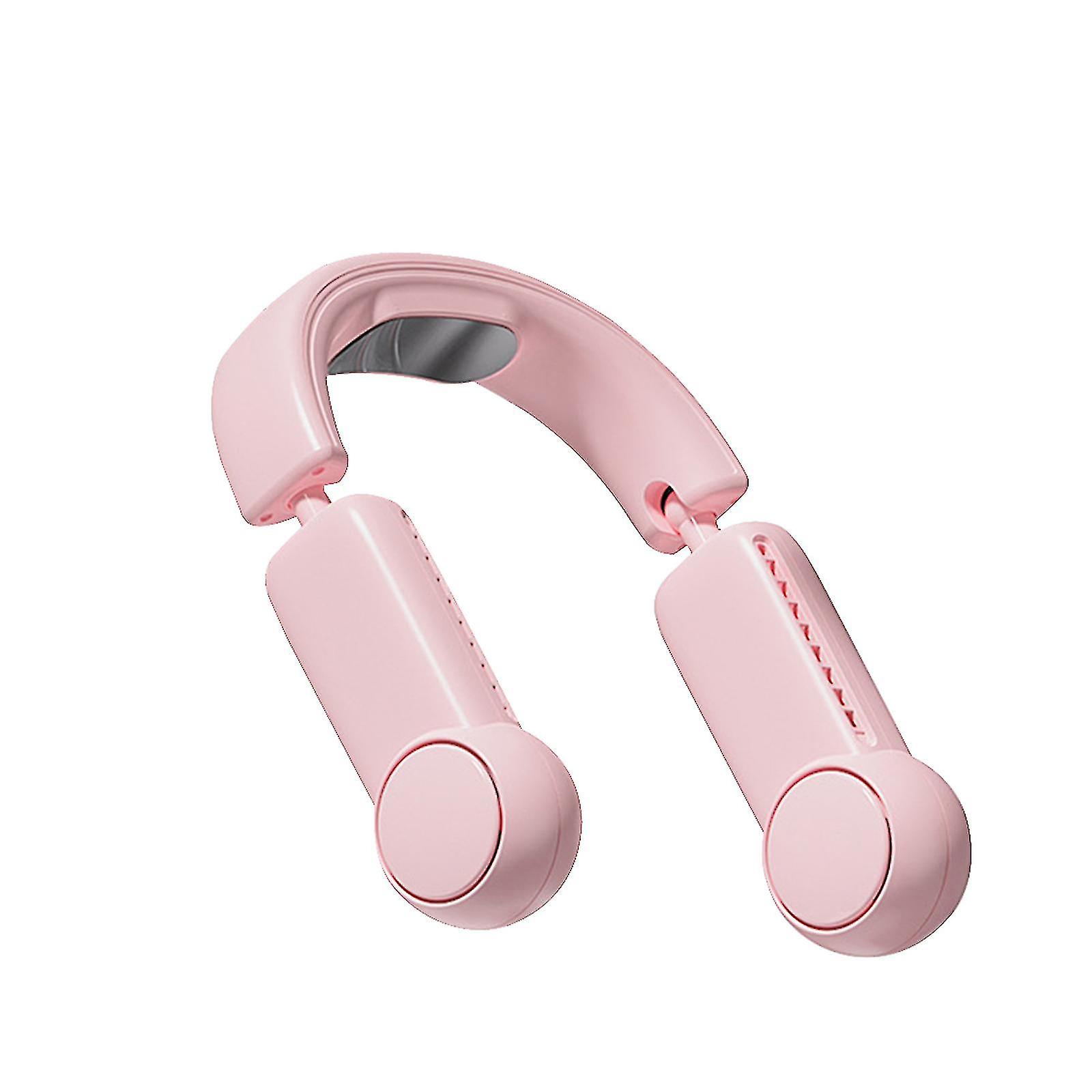 Mini Lazy Cooling Neck Fan Air Conditioner Folding Three Speed Portable Usb Electric Leafless