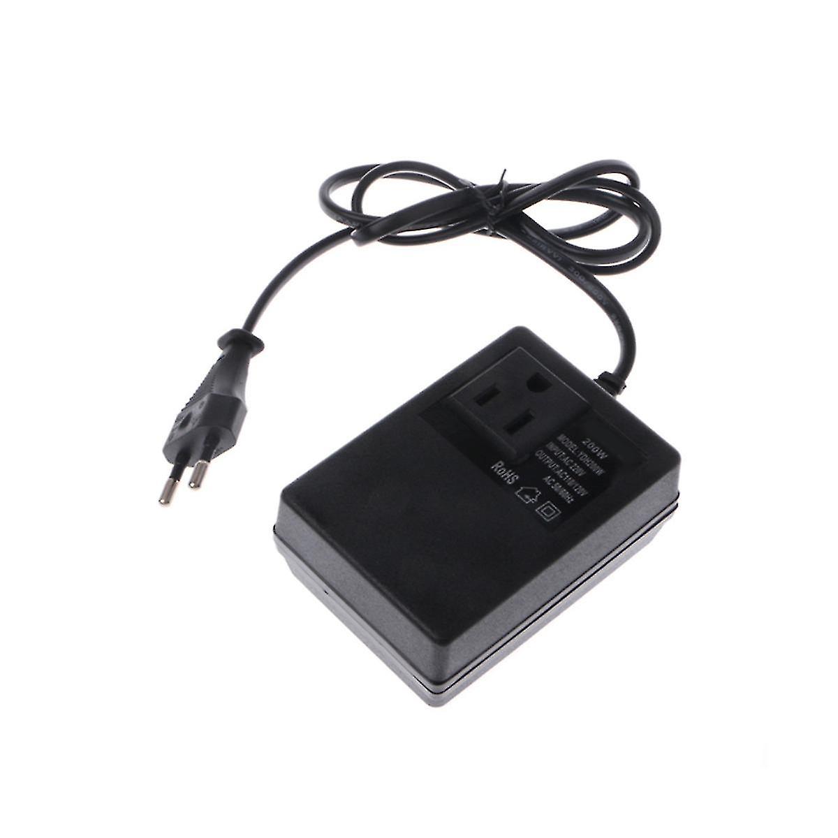 200w εναλλασσόμενο ρεύμα 220v σε 110v μειώνει το Transcompatiblemer μετατρέπει τον προσαρμοστή βουλωμάτων της ΕΕ δύναμης ταξιδιού-DT