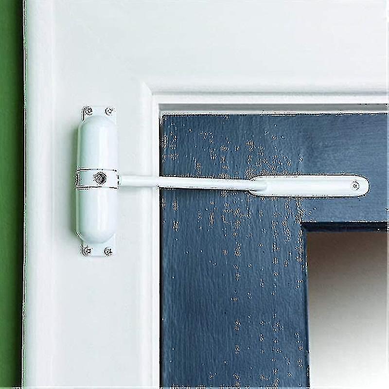 Surface Mounted, Spring Loaded Door Closer, White