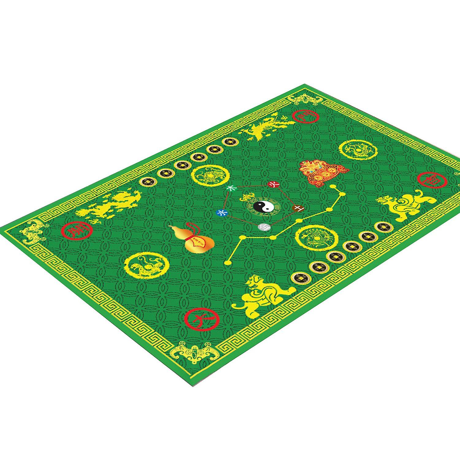 ZHOUBA Floor Mats Feng Shui Non Slip Blessing Traditional Wu Xing Door Carpet for Indoor