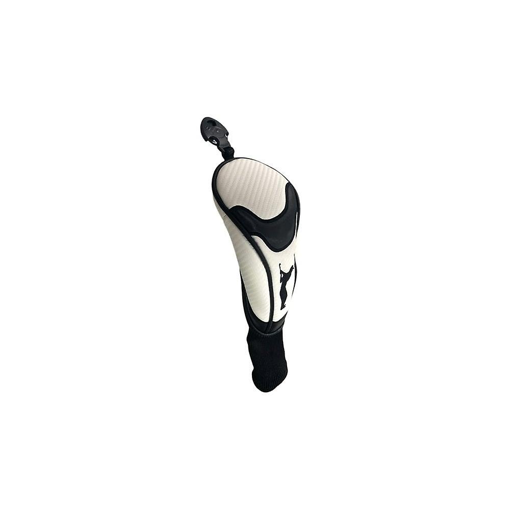 Gamola Golf Premium Leatherette White Rescue Headcover With Sock