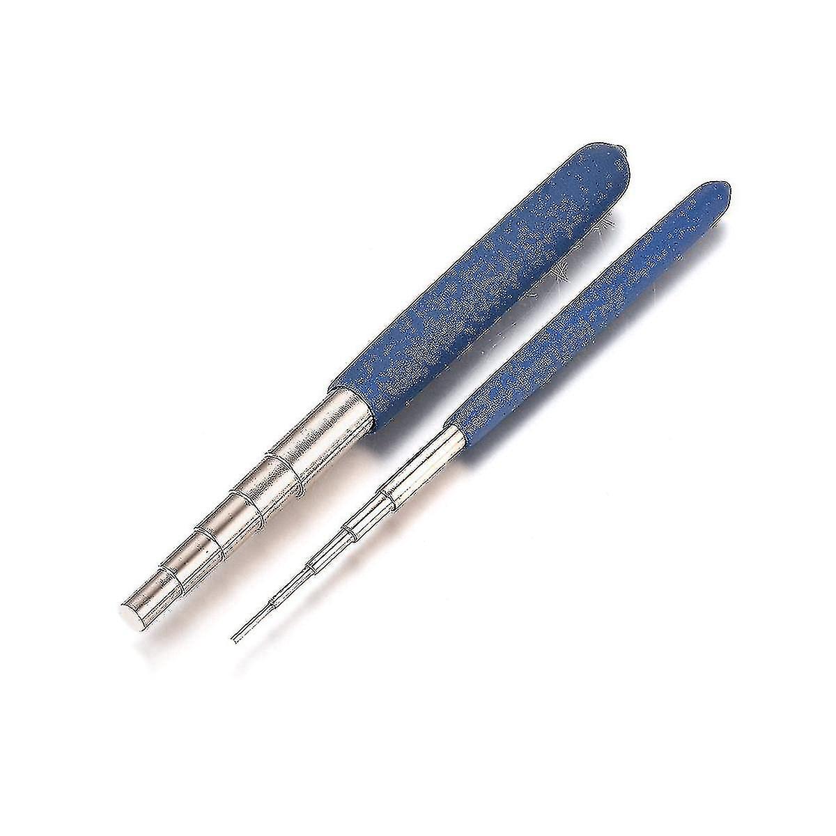 2pcs/set Iron Wire Winding Rods Wire Wrapping Tool Blue With 10 Size Loop For Diy Jewelry Making Ju
