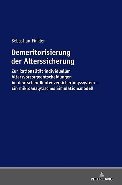 Demeritorisierung Der Alterssicherung by Sebastian Finkler Hardback Book