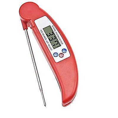 Red Foldable Digital Probe Thermometer -50-300¡æ Kitchen Temperature Measurement Tools With Lcd Screen Az5091