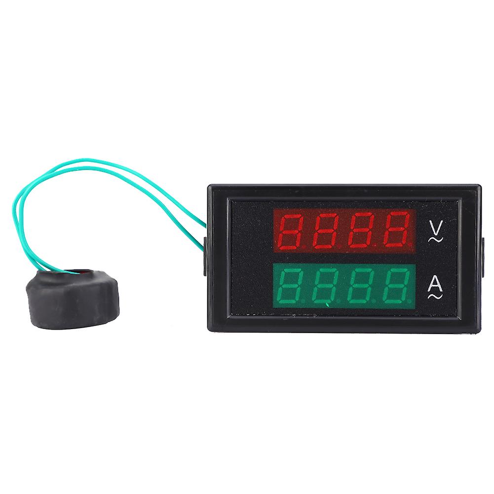 Dual Digital Display Voltage Current Meter Volt Amp Gauge AC80-300V AC0-100.0A, DL69-2042