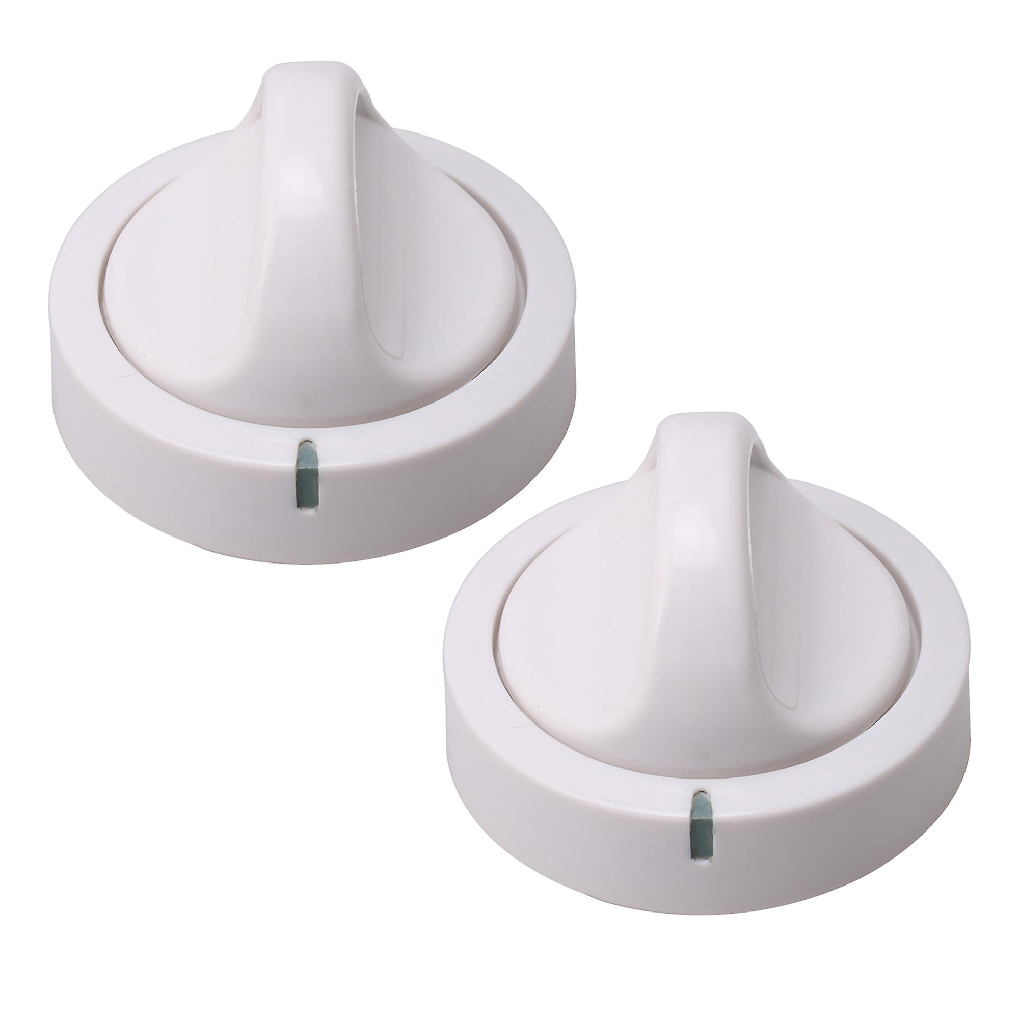 2 x White Dryer Timer Control Knob LP10191 Washing Machine Timer Knob