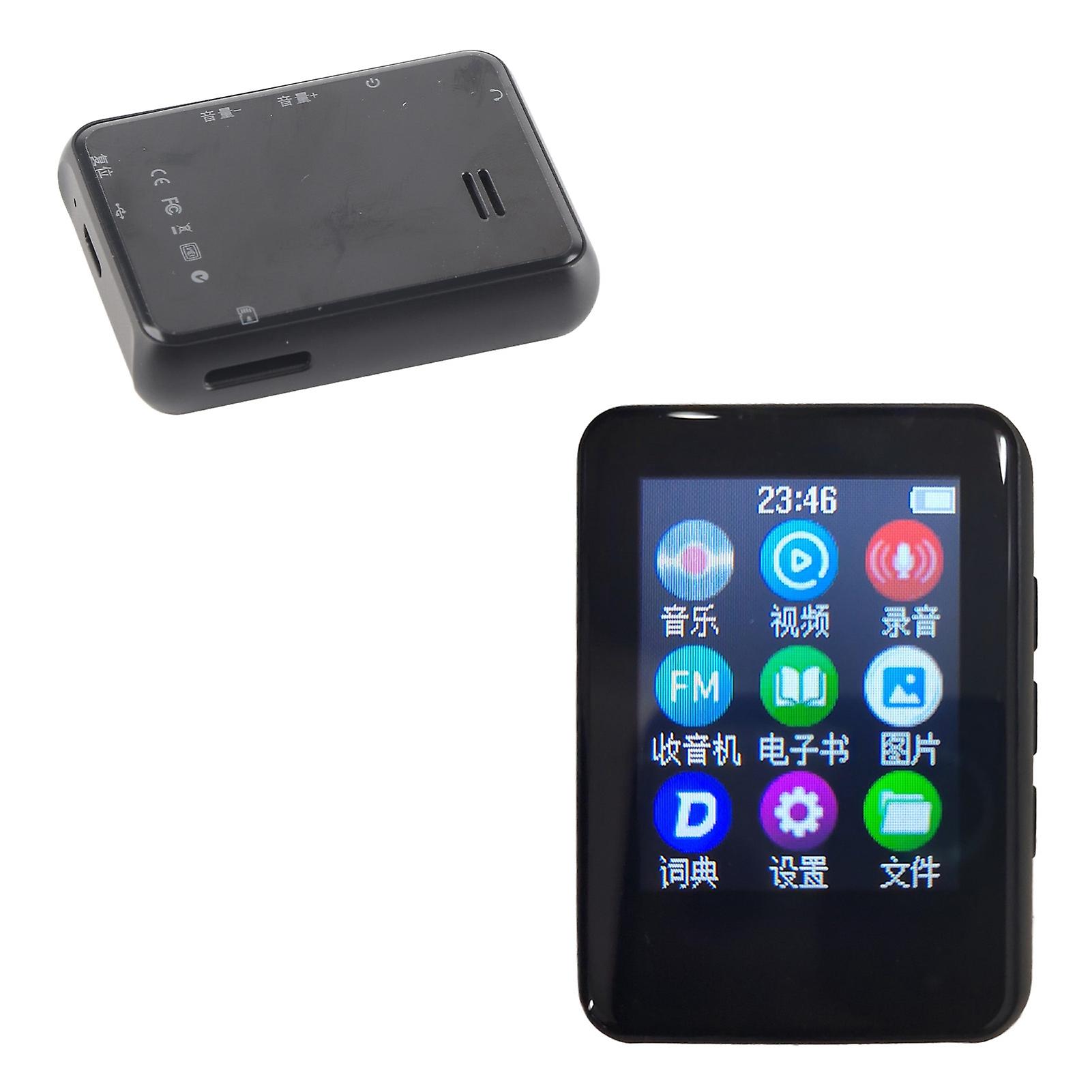Bluetooth 5.0 MP4 Player HiFi Lossless Sound HD Touchscreen Portable Music Player with Speaker FM Radio Voice Recorder