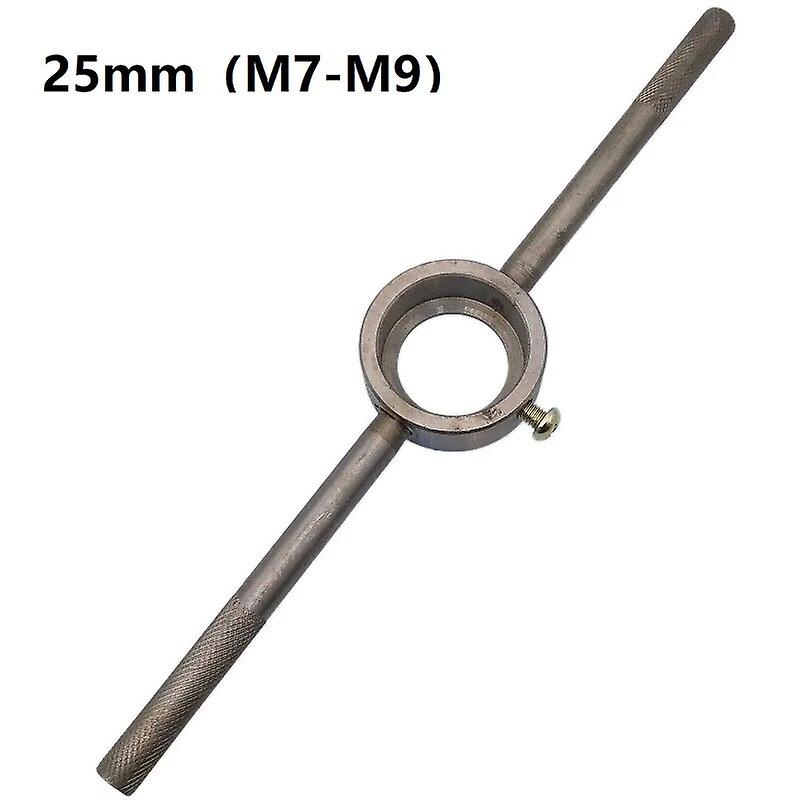 25 38 30mm ID Round Die Stock Holder Round Die Wrench Adjustable Die Holder Threading Tools M7-M16 Hand Tapping Kit~10585