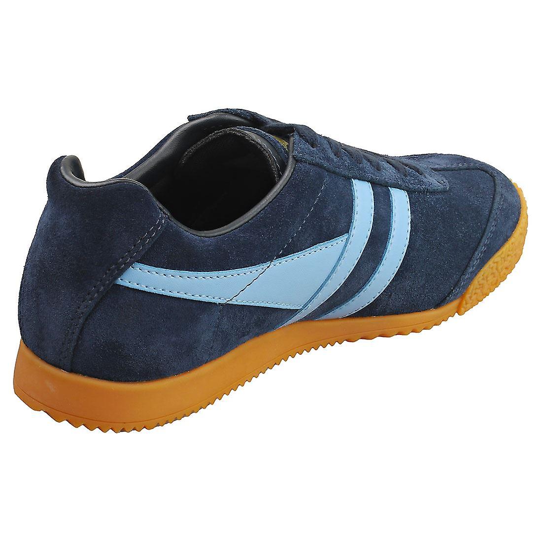 Navy Blue Gola Harrier Navy Gola Harrier Womens Classic Trainers In Navy  Blue Fruugo US