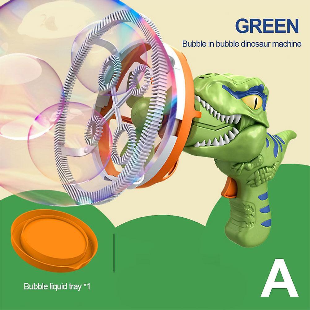 Dinosaur Bubbles Guns Machine Bubble Blower Toy for Children's Fun