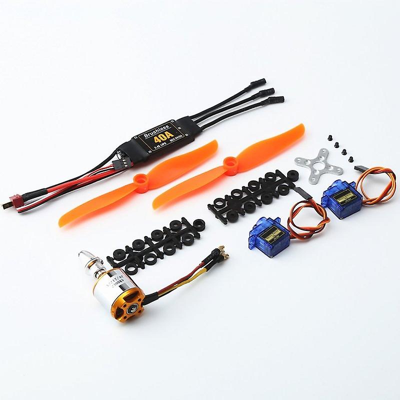 A2217 KV2300KV Brushless Motor 40A ESC SG90 9G Micro Servo 6035 Propeller for RC Fixed Wing Plane H