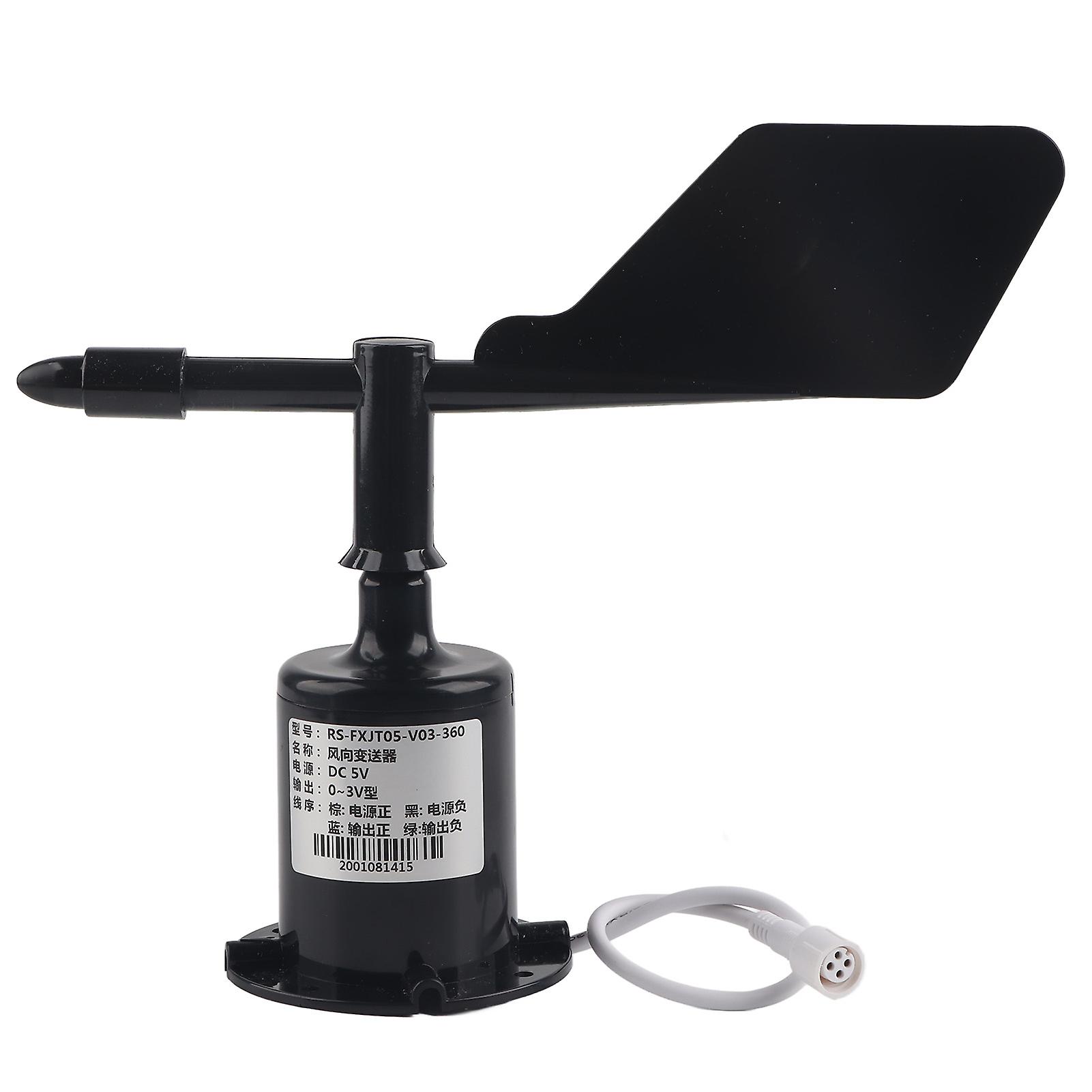 360 Degree Wind Transmitter Transducer Wind Speed Anemometer Instruments for Ambient Weather0-3V(5V Power Supply)
