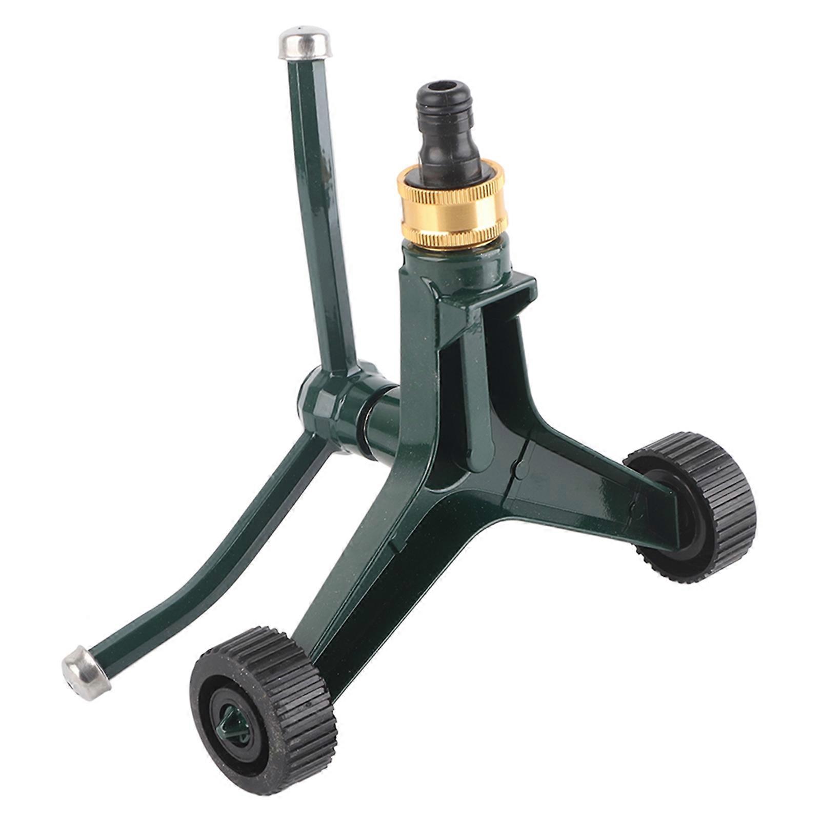 Metal Three Arm Sprinkler with G3/4 Connector Rustproof 360° Rotating Irrigate Lawn Sprinkler