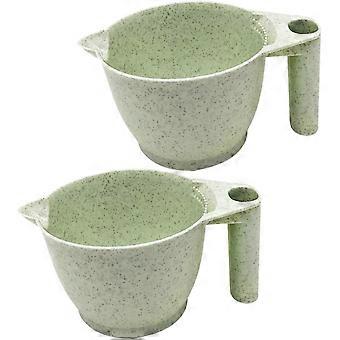 2 Pieces Hair Cutting Dying Dyeing Bowls for Hair Color Hair Dye Hair Bleaching Bowl High Quality PP Mixing Dyeing Bowl