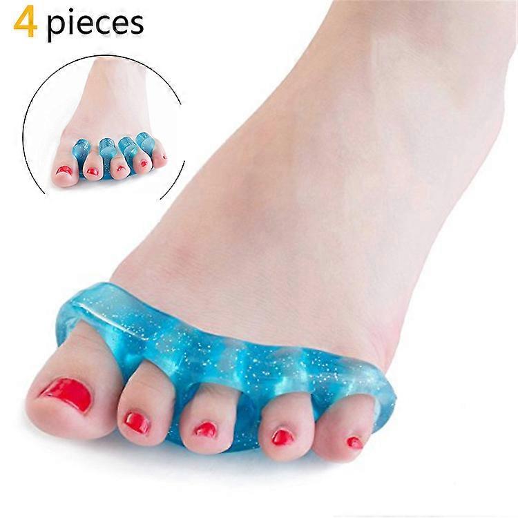 Silicone toe separator Blue