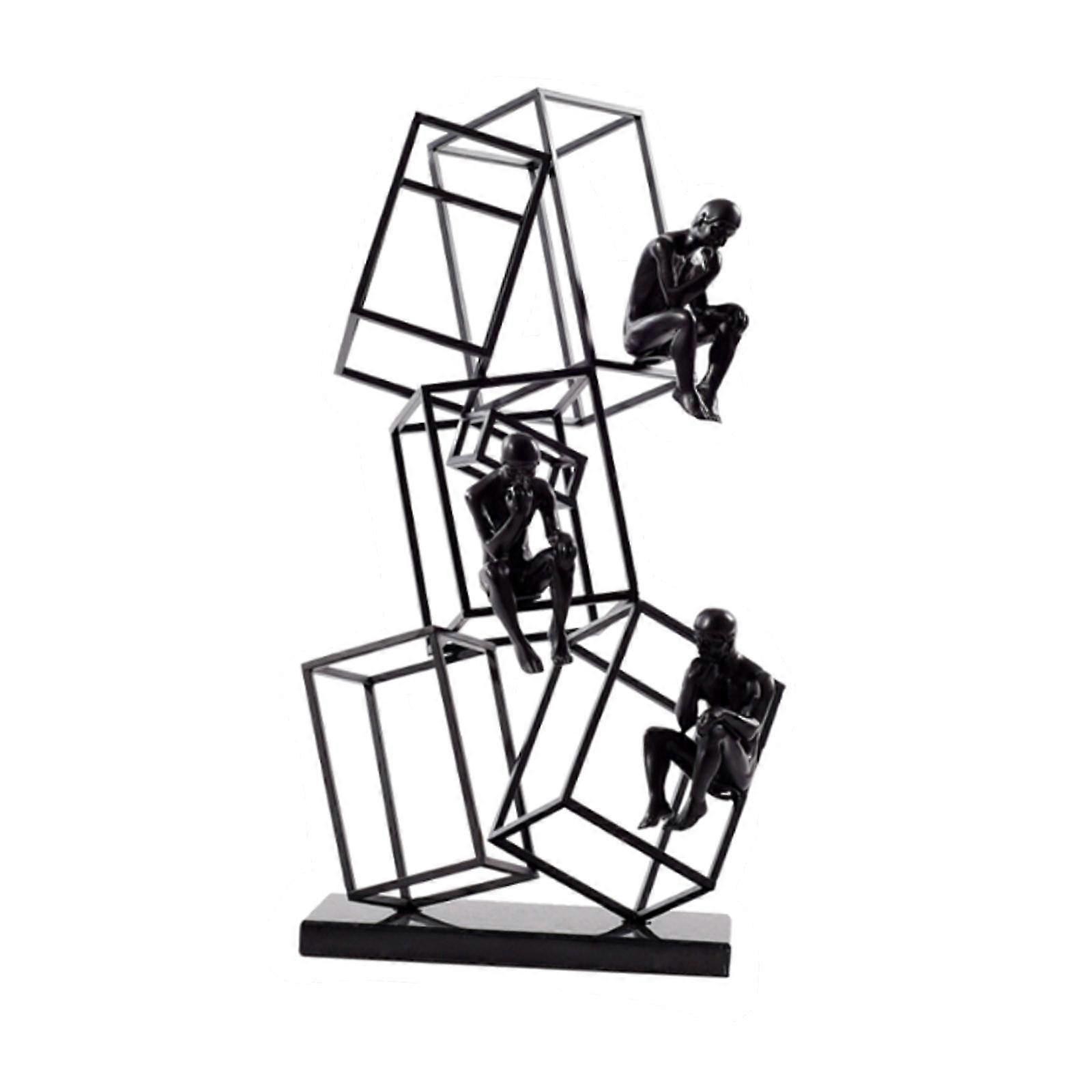 Thinker Statue Solid Dekorativ Figur For Soverom Spisebord