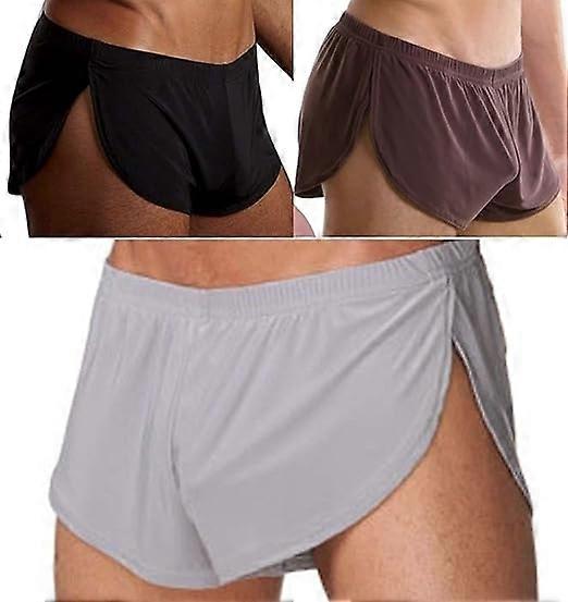3 PCS XL Men's Boxer Underwear, Sexy Boxer Shorts Briefs Trunks Style Underpants