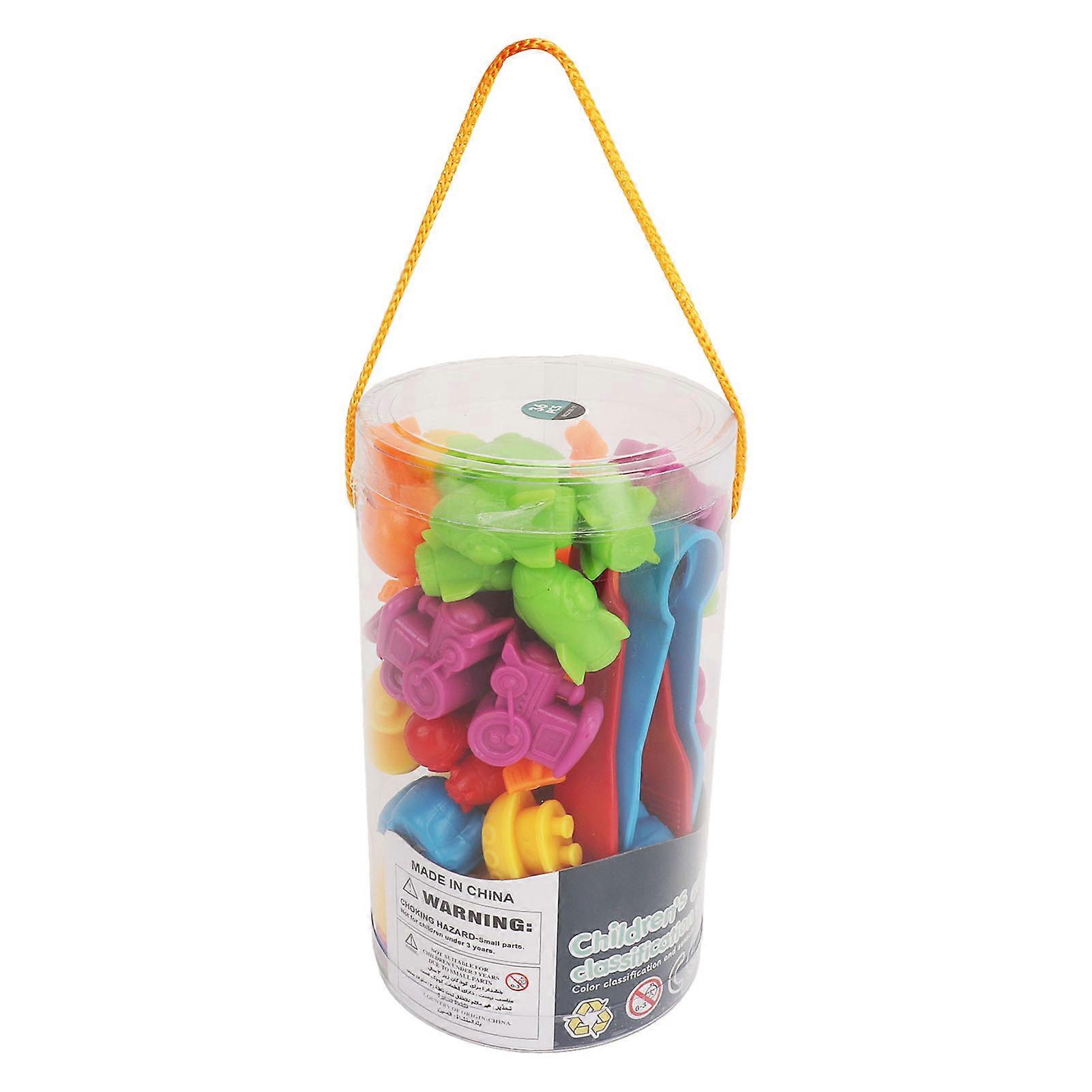 Color Sorting Transport Matching Game With Bowls Educational Fine Motor Skills Sensory Training Color Counting Toys