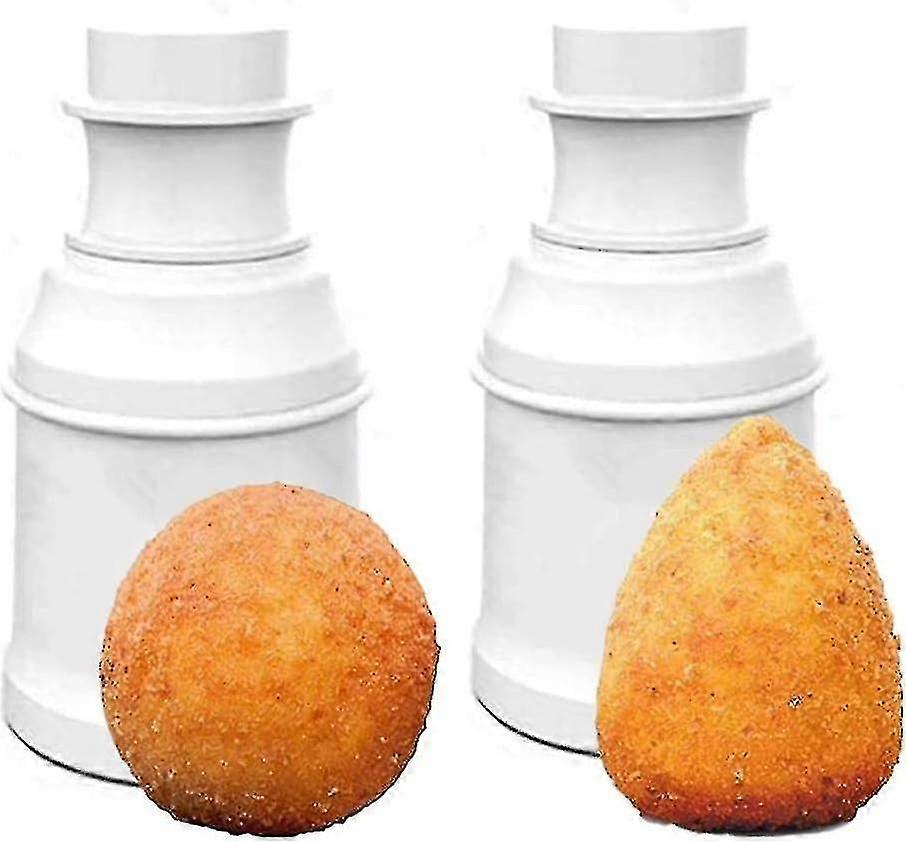 Barsinfi Arancini Maker Mold Meatball Mold - 2Pcs Rice Ball Maker Shake Kitchen Tools Cone Press DIY Kit Ball Mold Maker Kit Meatball Maker Mold - Ric