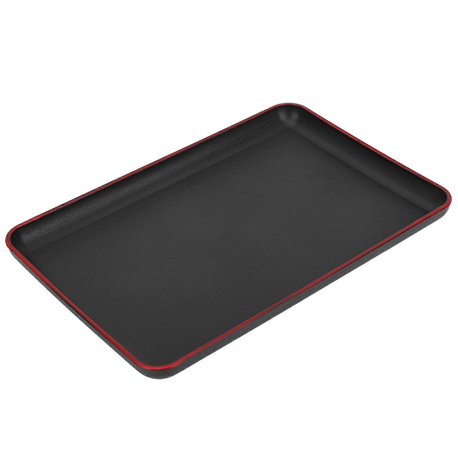 Plastic Rectangular Serving Tray 39x28cm Japanese Style for Home Restaurant and Hotel