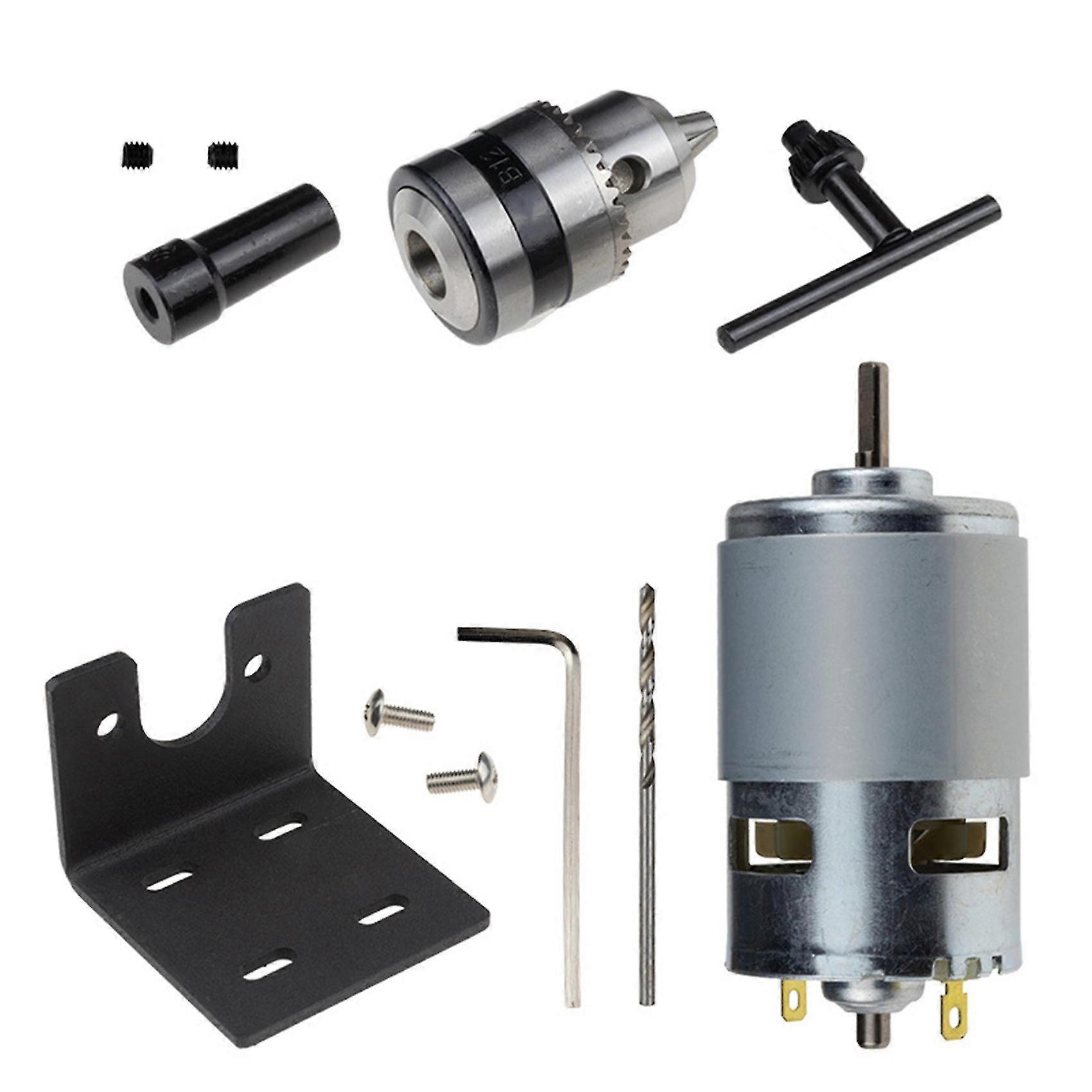 775 Motor 10000rpm Dc 12v Lathe 775 Motor With Mini Hand Drill Chuck And Milling Machine Mounting B