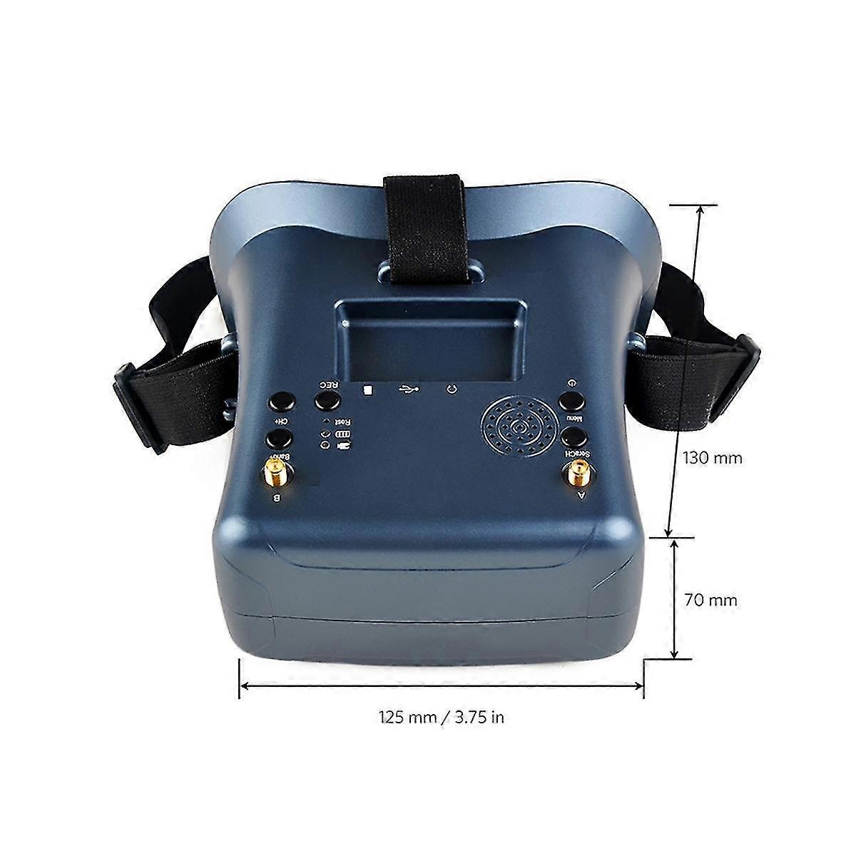 008d FPV ゴーグル 5.8ghz 40ch レシーバー、 DVR 3.7V/2000mAh バッテリー 4.3 インチ HD 液晶 16 付き : 9 レース用