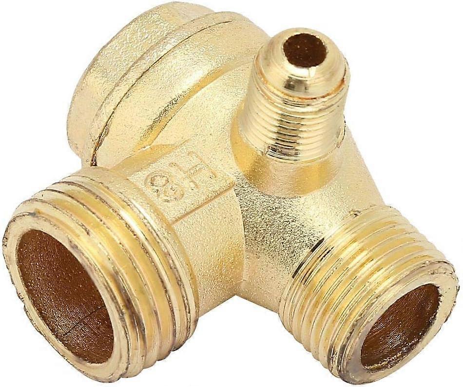 LINJOU 3 Port Air Compressor Check Valve Zinc Alloy  Connectors Unidirectional Valves
