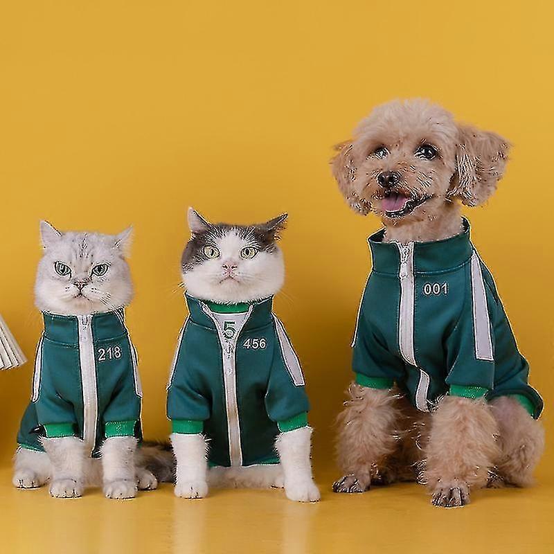 squid game dog coat pet clothes