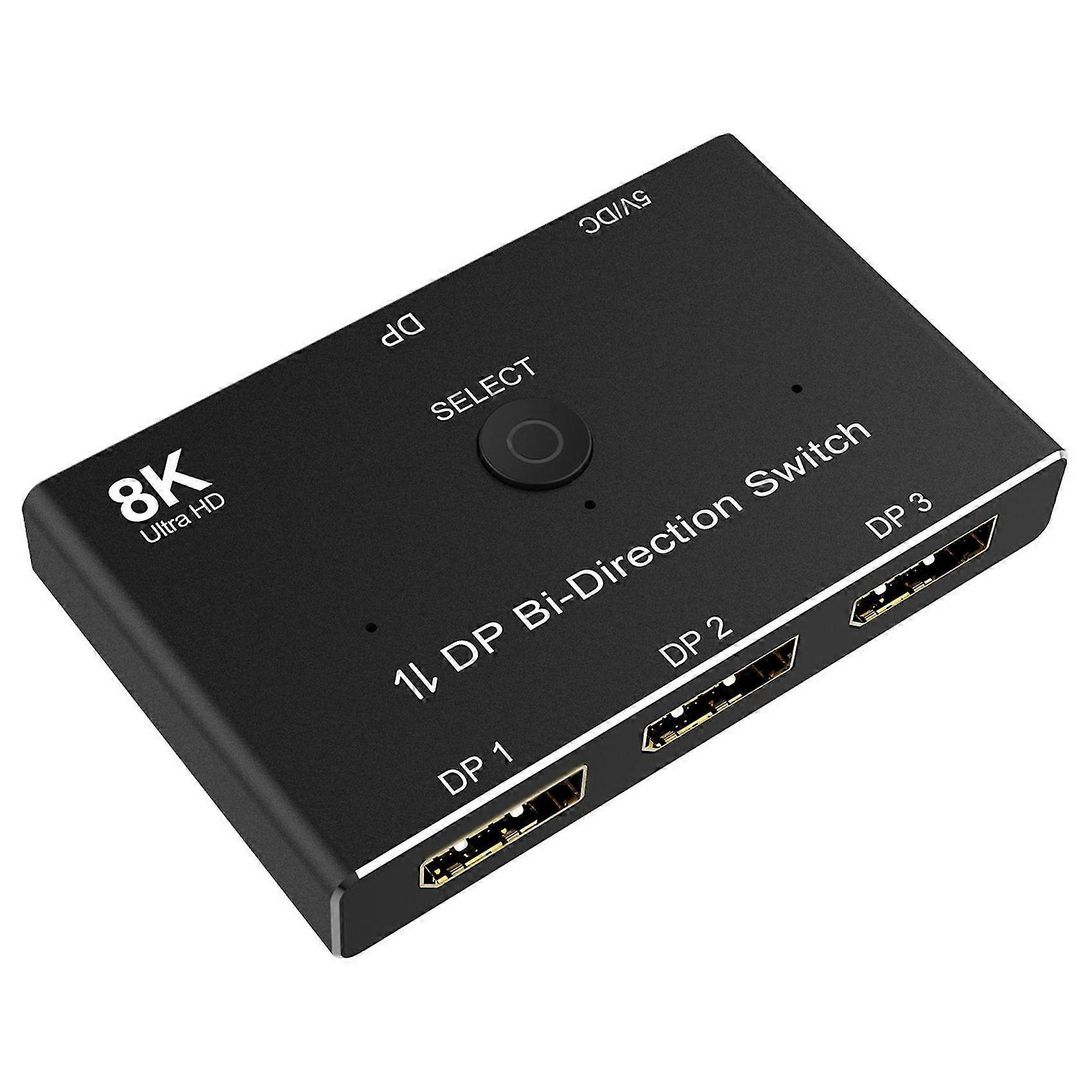dp1.4 8k 3x1 switcher,dp display switcher,support 8k60hz,for monitor
