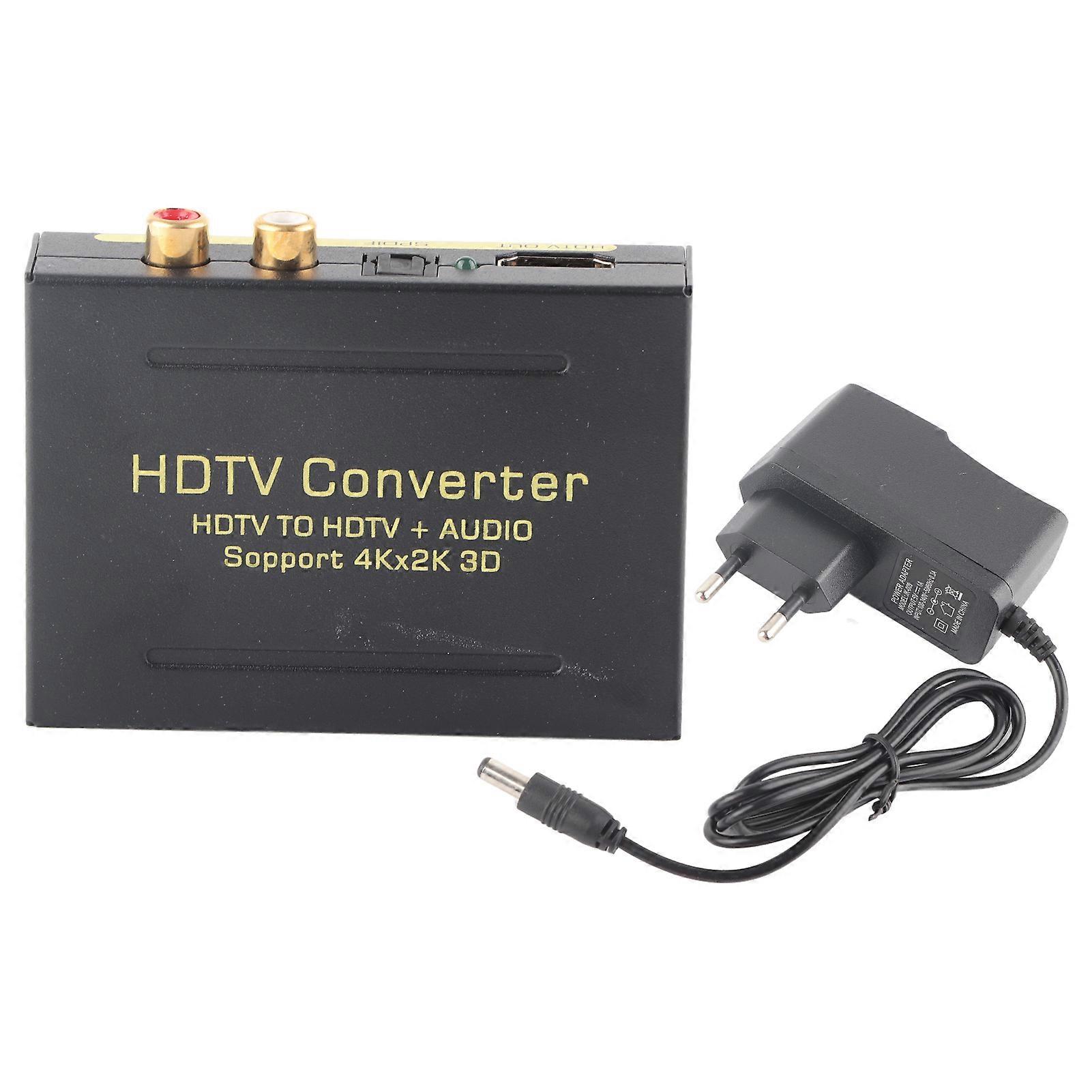 Audio Extractor HD Multimedia Interface to AUDIO+SPDIF+R/L Audio Signal Converter 100240V(EU ) NO.8695