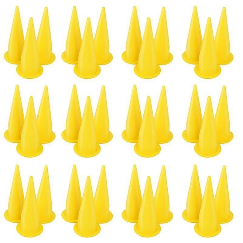 50PCS Yellow Cone Nozzle for Bulk Caulk Tools for Caulking Nozzle Applicator Replacement