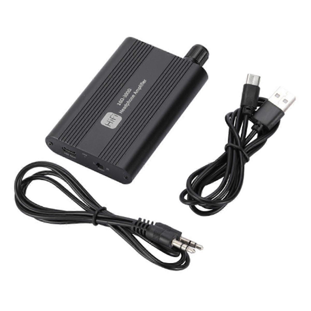 Class-A Headphone Amplifier HiFi 3.5mm Audio Amplifier Earphone Amp 160-300 Ohm Audio Amp for Speak