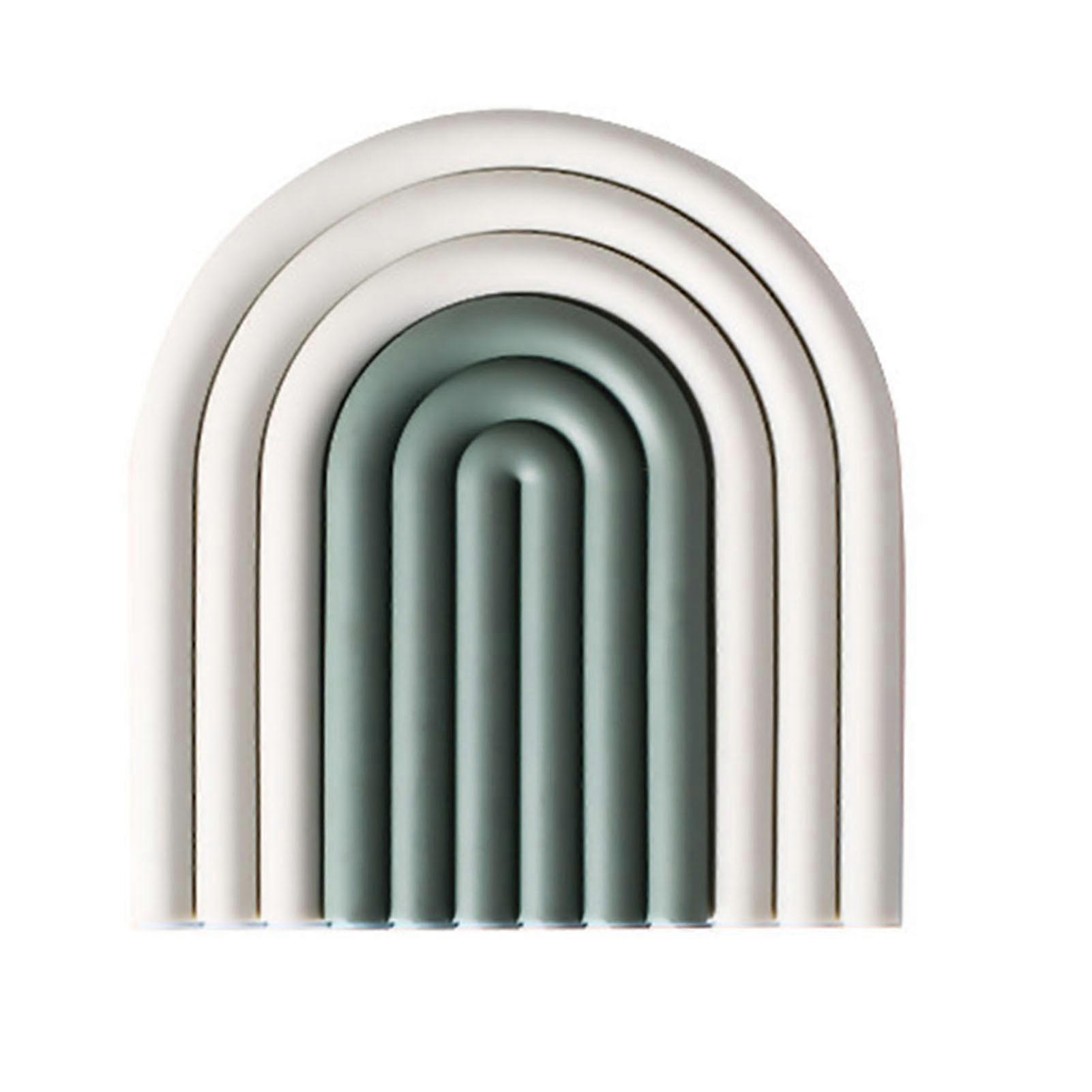 Silicone Slip Heat Insulation Rainbow Coaster for Home Kitchen Decoration