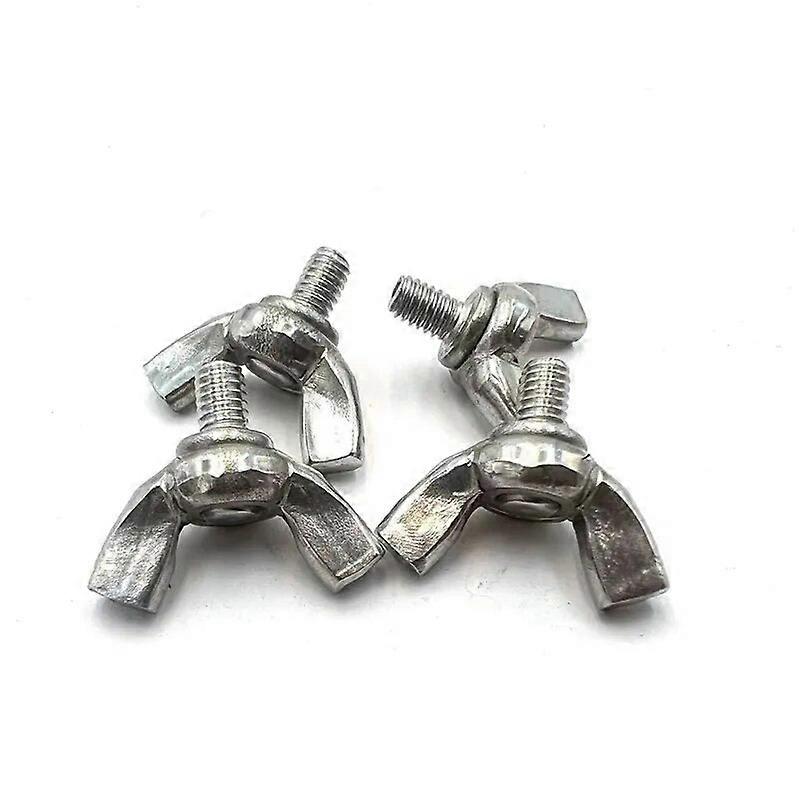 5pcs χέρι ανοξείδωτου M4 DIN316 304 σφίγγει το εργαλείο χωρίς εργαλεία προσαρμόζει την επικεφαλής βίδα αντίχειρα φτερών πεταλούδων μπουλονιών
