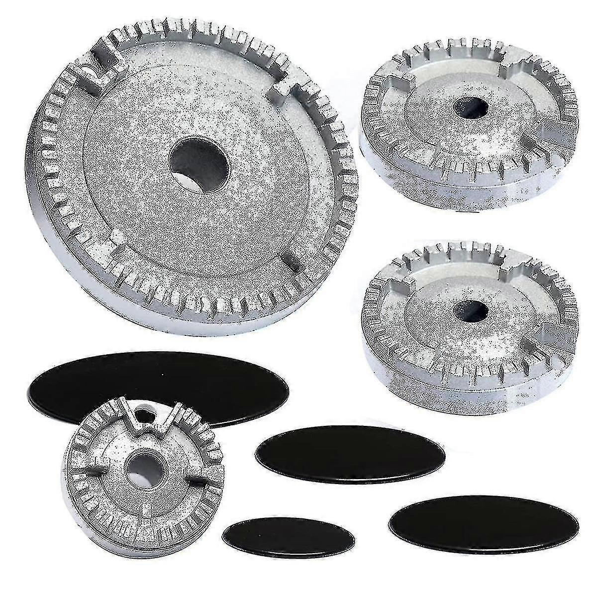 Kochgeschirrkappen-Set Herdabdeckungs-Upgrade, Gasherd-Kronkorken, Gasdeckel passend für Gasherd-Brenner