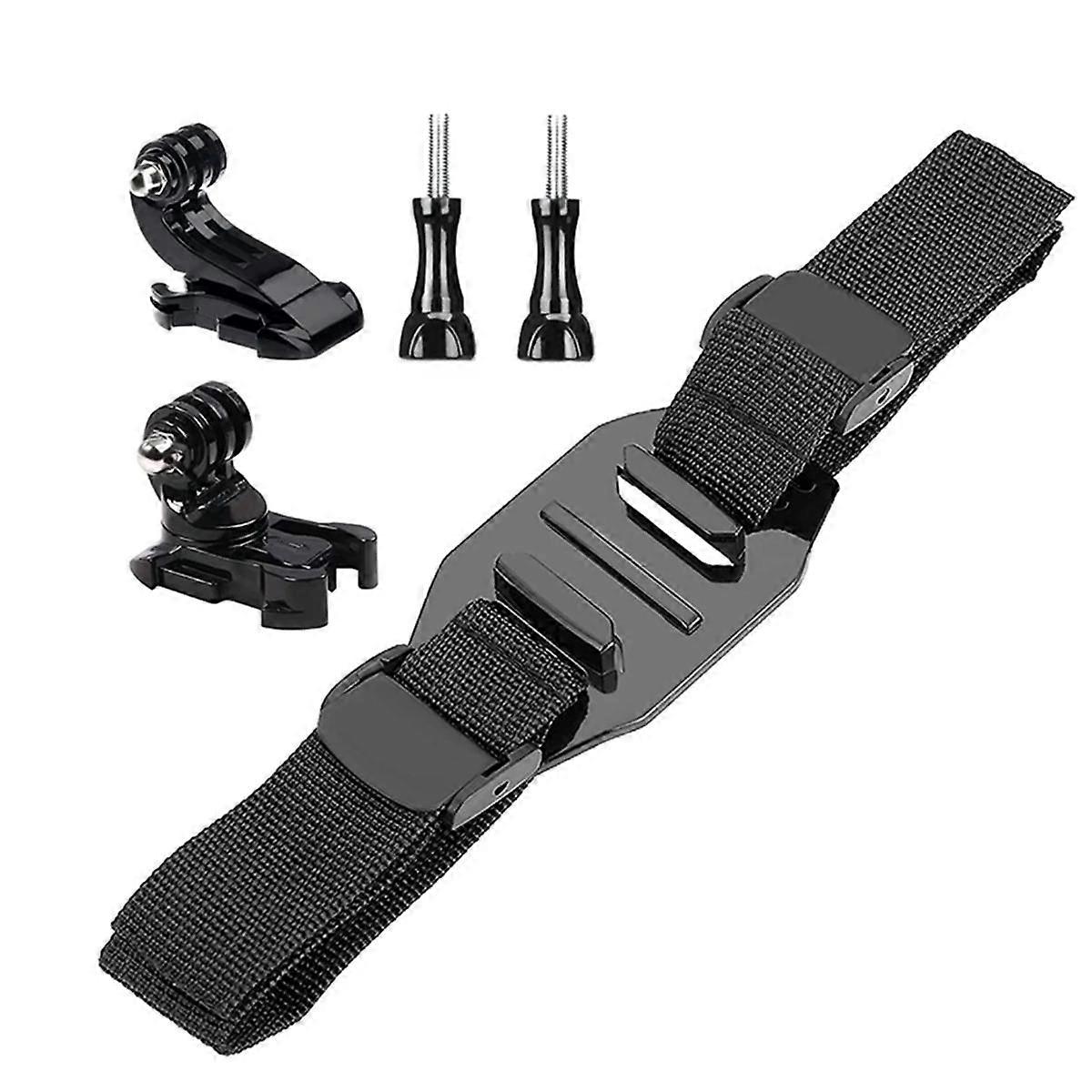 Justerbar sykkelhjelmstropp hodebeltefesteadapter for Hero 9/8/7/6/5/4 Action-tilbehør
