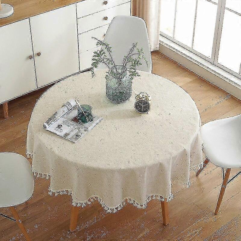 Dustproof Table Cloths Hotel Tassels Elegant Decor Round Dining