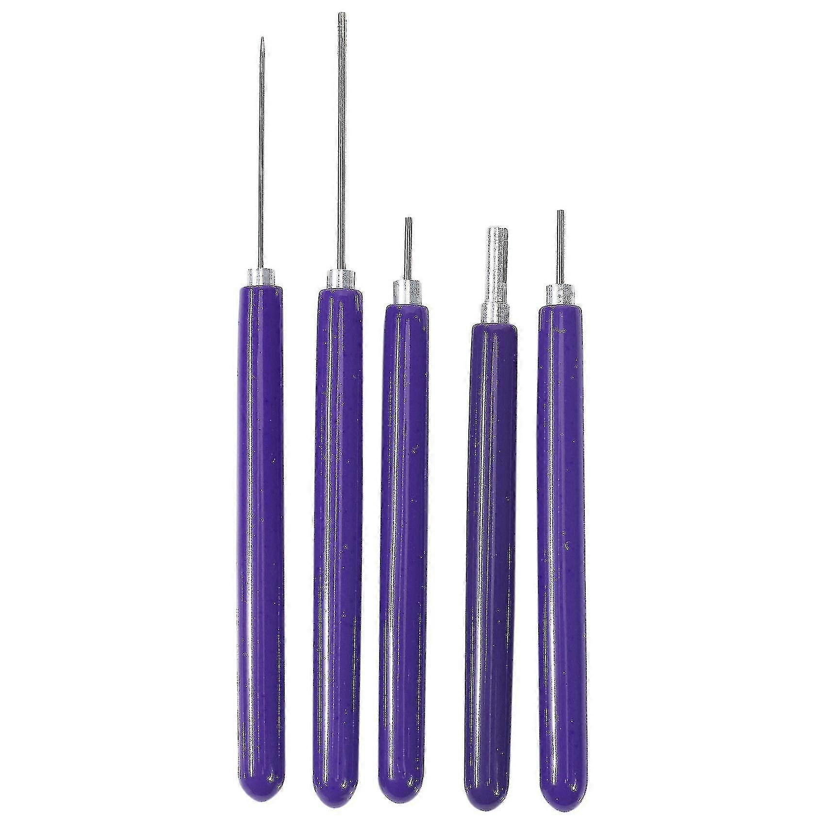 5pcs Different Size Slotted Tools Rolling Curling Quilling Pen
