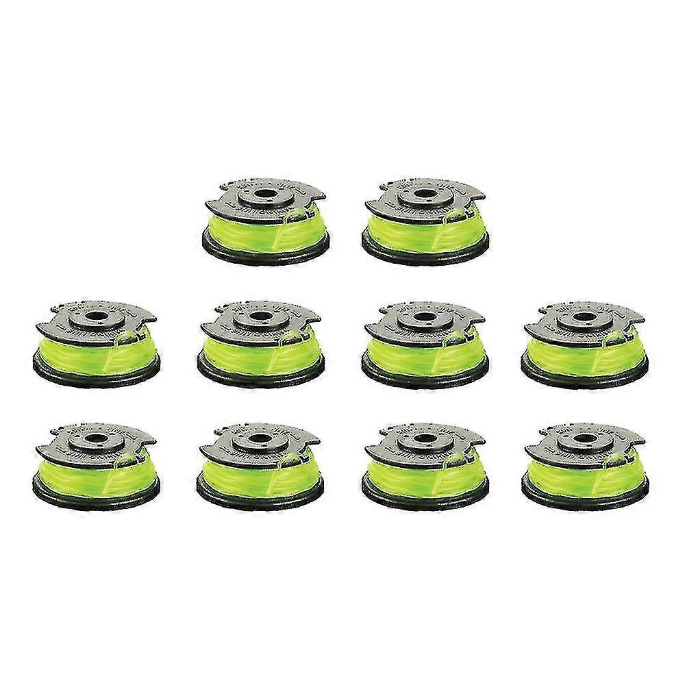 10 Pack Replacement Spool Line For Ryobi Rac143 36v Cordless Trimmers