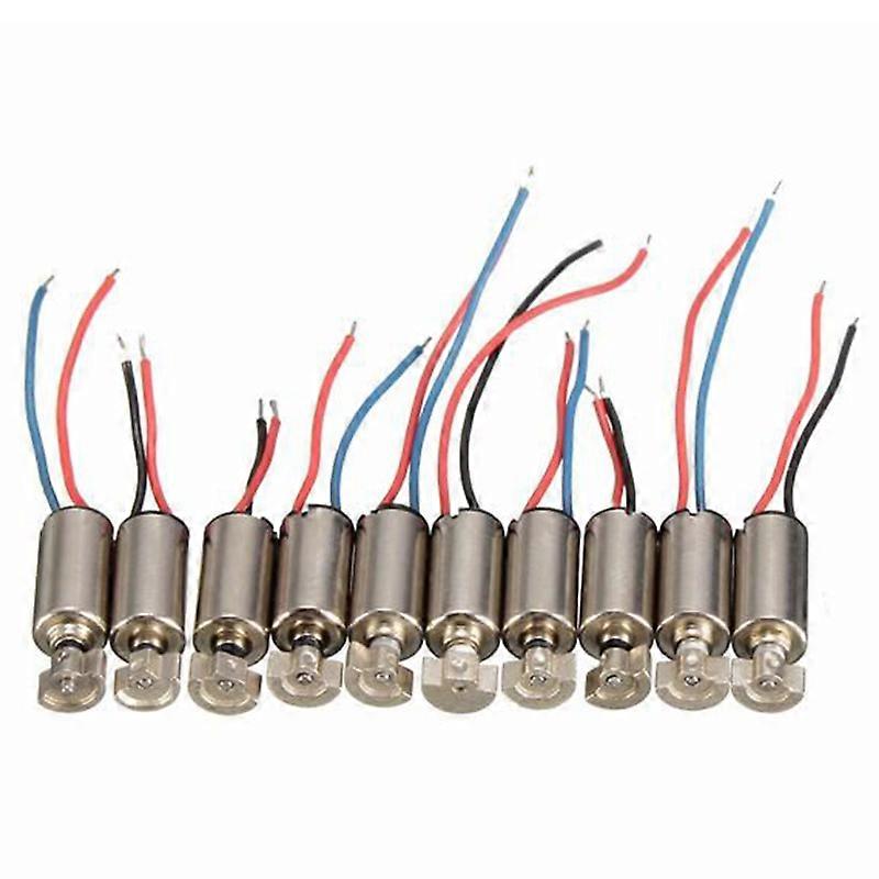 10Pcs miniCell Phone Coreless Vibration Motor Vibrator 4x8mm DC 1.5-3V RC Spielzeug