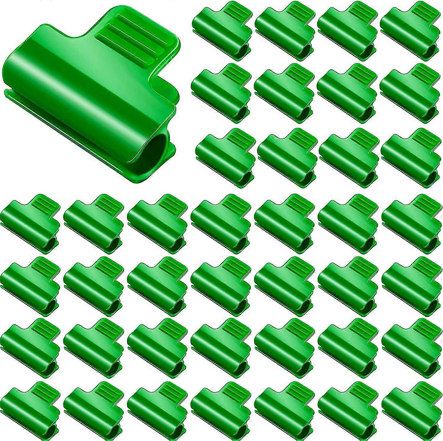 40pcs Greenhouse Clamps Film Row Cover Netting Tunnel Hoop Clip Frame Shading Net Rod Clip (10 Mm)