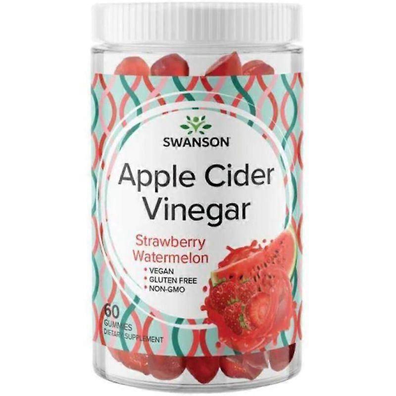 Swanson Apple Cider Vinegar Strawberry Watermelon Gummies 60