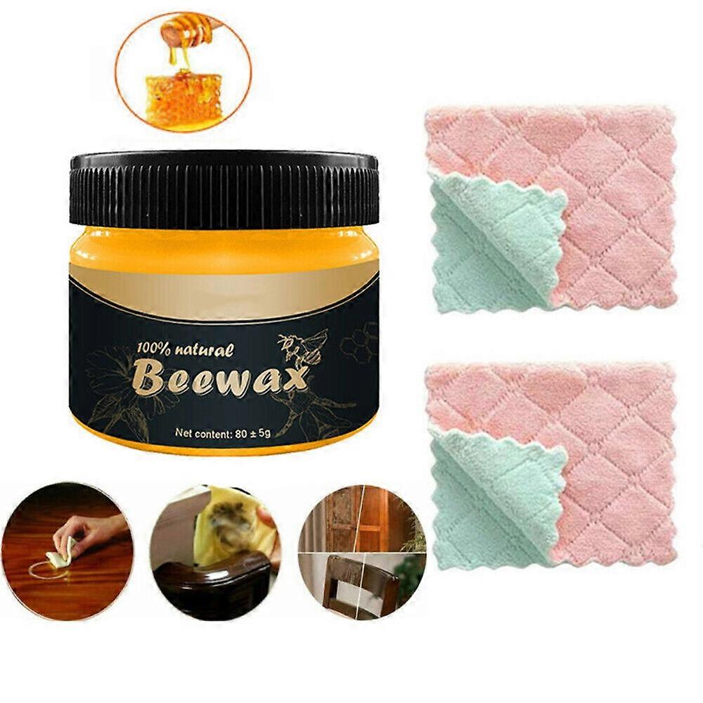 100% 天然蜂蜡家具抛光剂 - 用于室内木材/木制家具/厨房台面