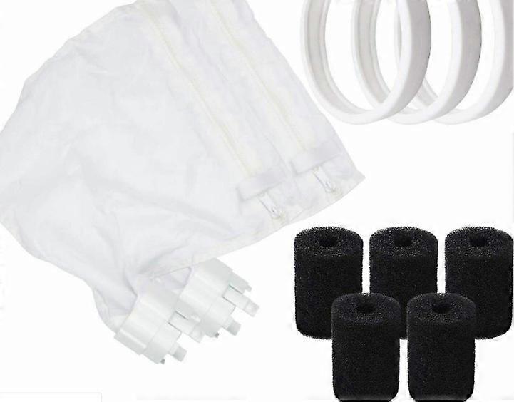 Nylon Pool Cleaning Bag with Soft Rubber Spare Tire for Polaris 180, 280, 360, 380, C10, C-10, Polaris Pool Filter Sponge